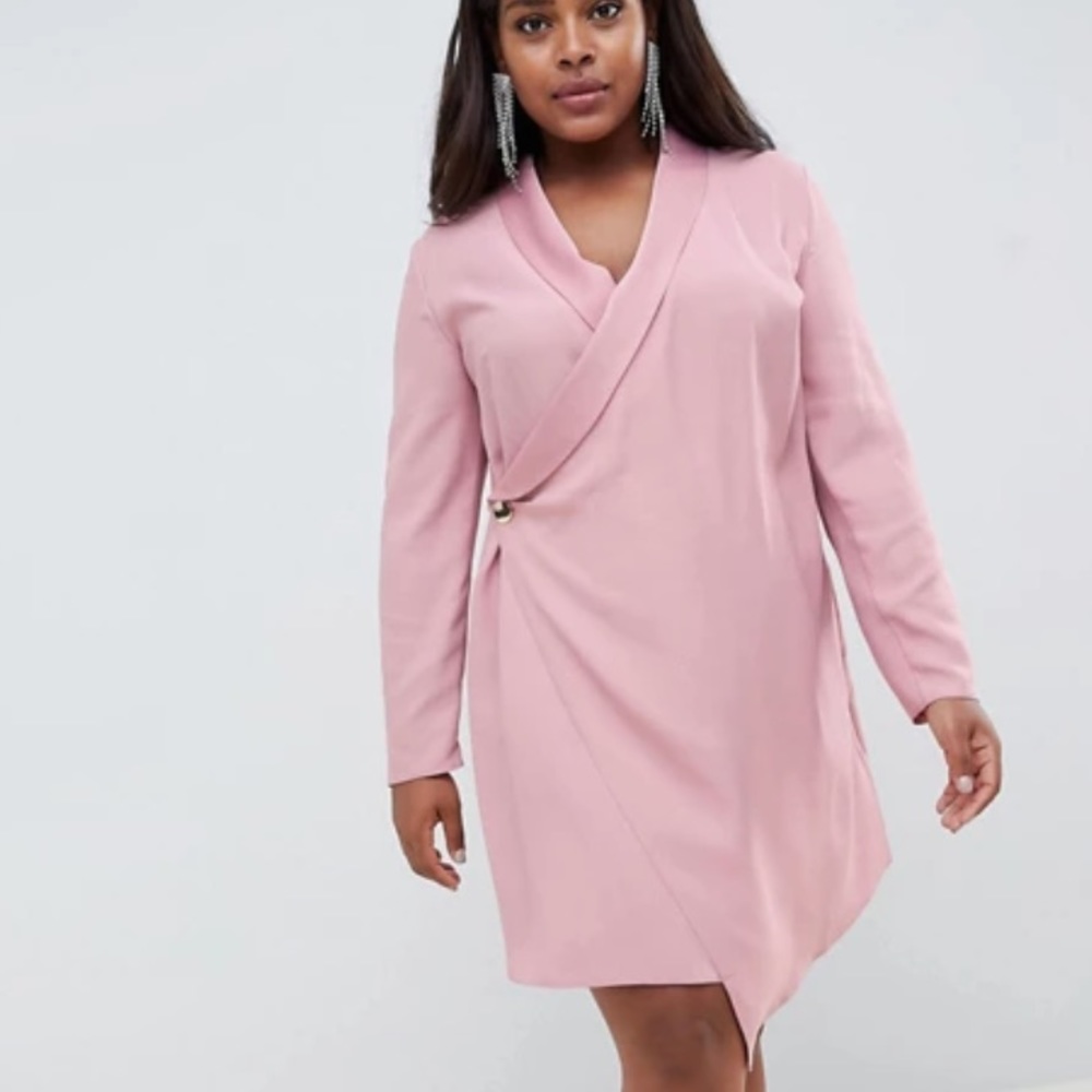 NWT ASOS curve mini tux dress